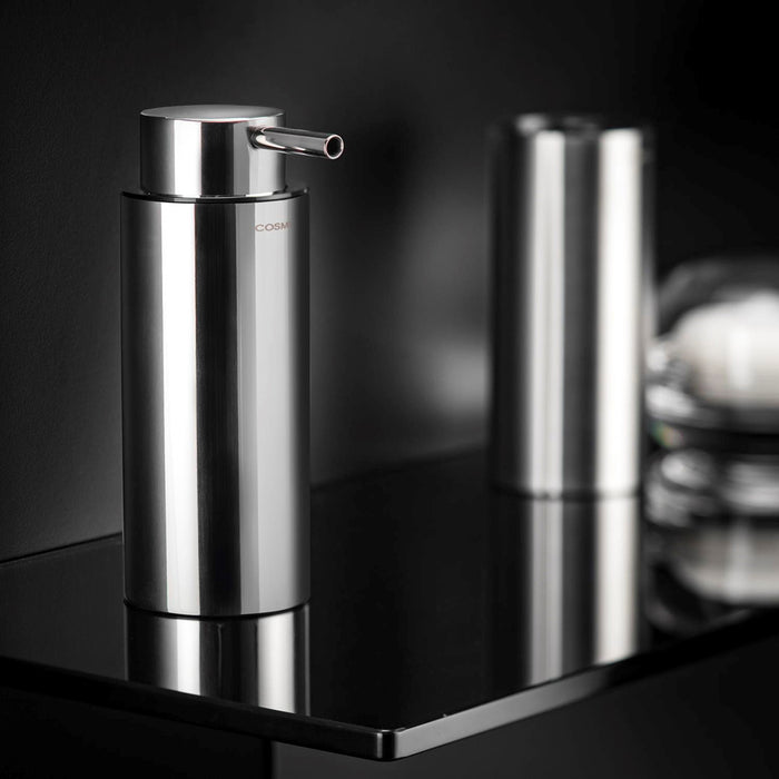 COSMIC 2260253 LOGIC Glossy Stainless Steel Countertop Dispenser (6X8.5X16.5cm)