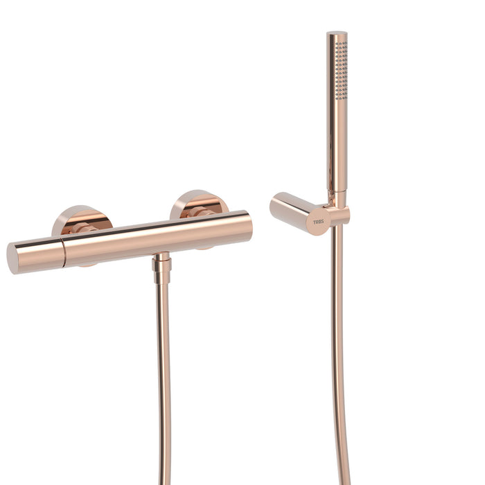 TRES 26116701OP STUDY EXCLUSIVE Wall-Mounted Single-Handle Shower Tap 24K Rose Gold