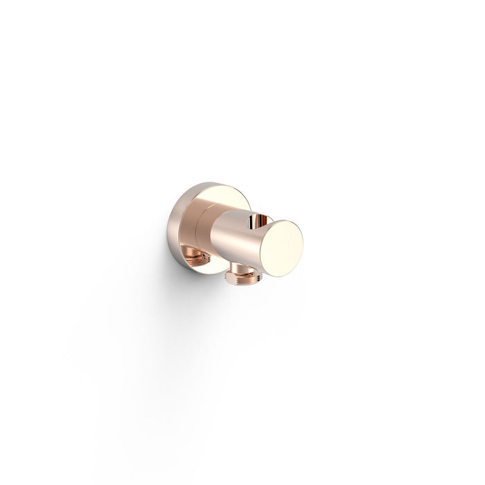 TRES 26118201OP COMPL_DUCHA Fixed Support with Water Inlet for Hand Shower and Flexo 24K Rose Gold