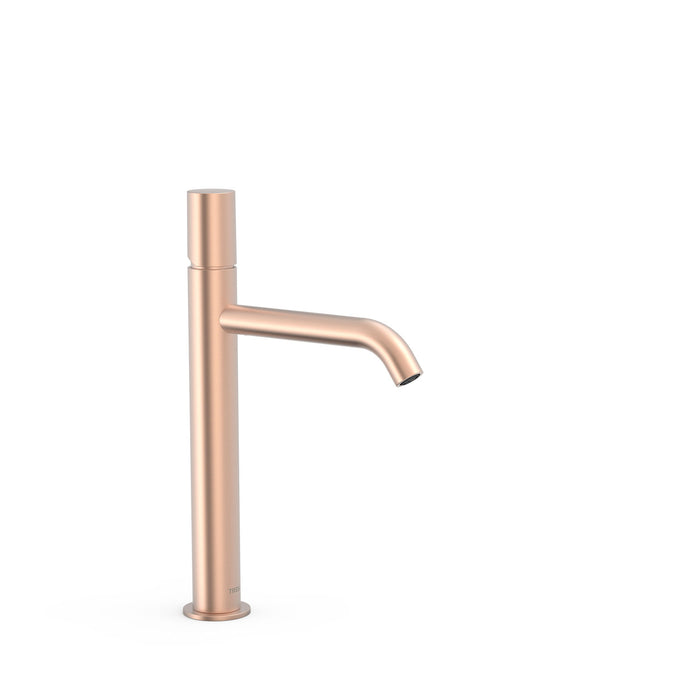 TRES 26130701OPM STUDY EXCLUSIVE High Single Handle Sink Tap Matte Rose Gold