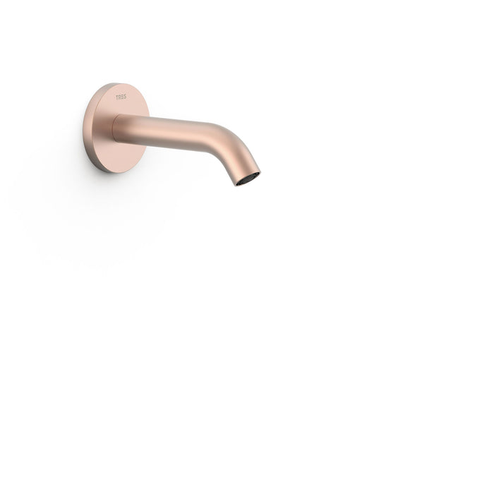 TRES 26218004OPM COMPL_Tap Fixed Wall Spout Matte Rose Gold