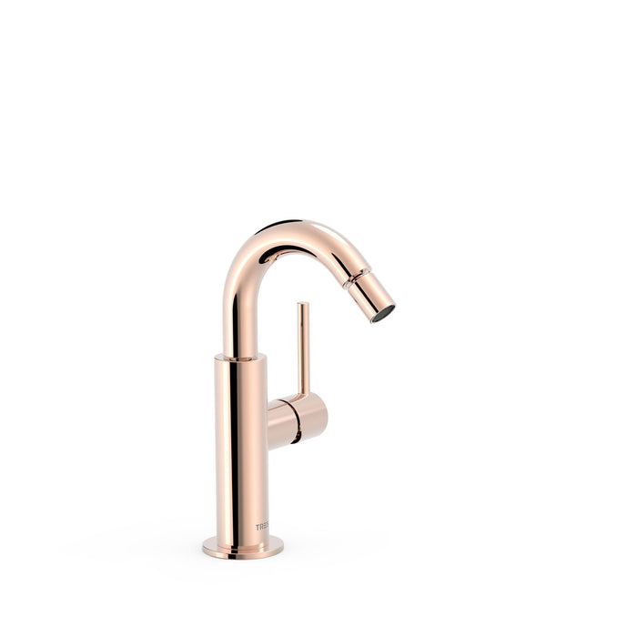 TRES 26222402OP STUDY EXCLUSIVE Single-lever Tap with Side Handle for Bidet 24K Rose Gold