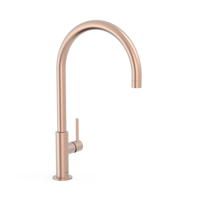 TRES 26290401OPM STUDY EXCLUSIVE XXL Single-Handle Tap with Side Handle for Basin Matte Rose Gold