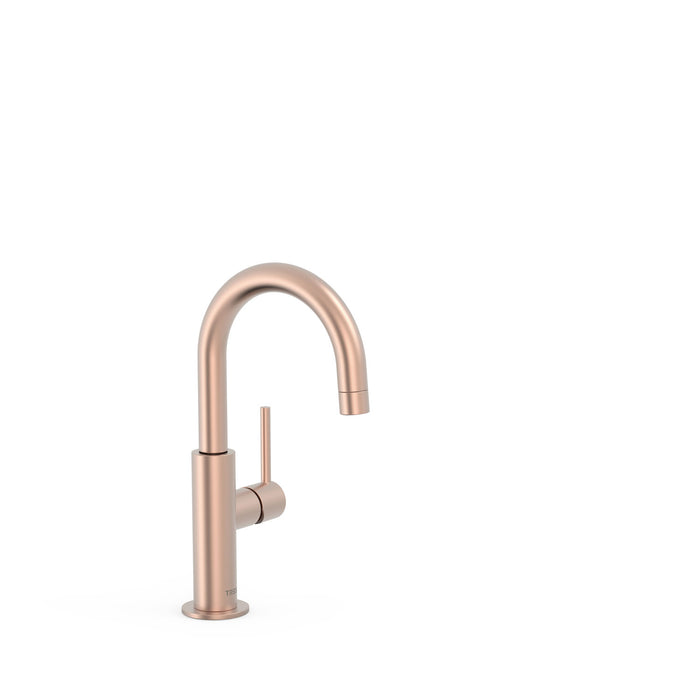 TRES 26290403OPM STUDY EXCLUSIVE Single-Handle Tap with Side Handle for Basin Matte Rose Gold