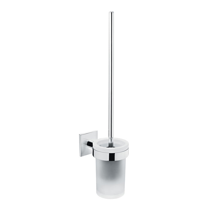 COSMIC 2640100 DUO Square Glass Toilet Brush Holder