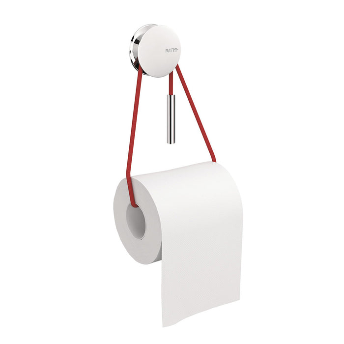 COSMIC 2751458 DIABOLO Toilet Paper Holder Without Cover Chrome-Red