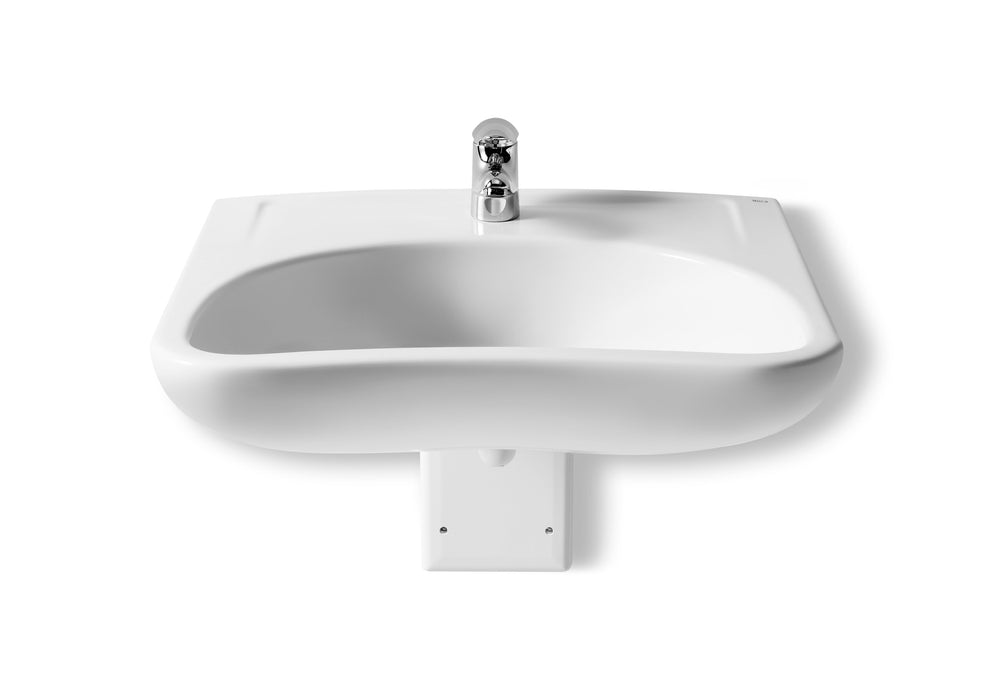 ROCA A327230000 ACCESS Glossy White Porcelain Wall-Mounted Washbasin