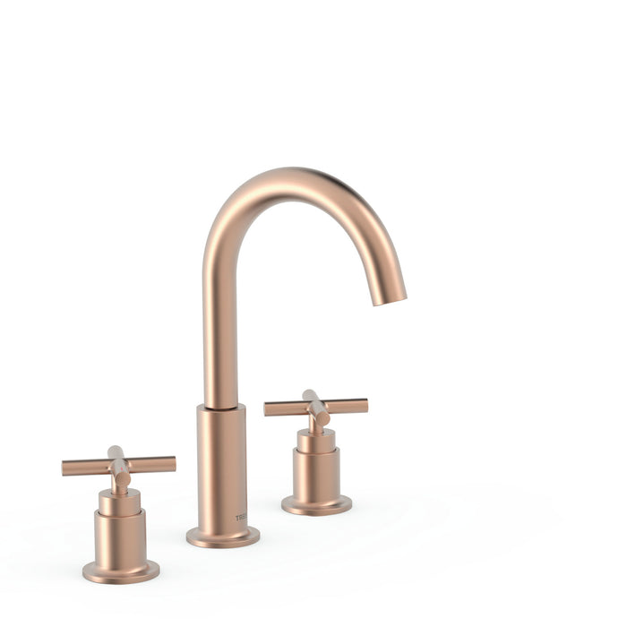 TRES 28310501OPM MONT BLANC Two-Handle Countertop Basin Tap Matte Rose Gold