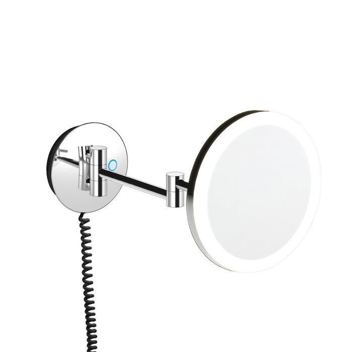 COSMIC 2920184 ESSENTIALS Magnifying Wall Mirror With Dimmed Led Chrome (Ml552-Cp) Java