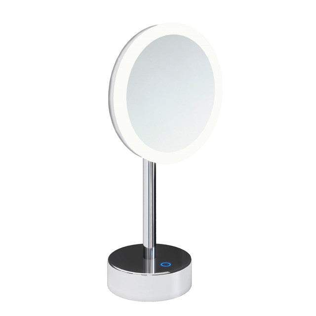 COSMIC 2920187 ESSENTIALS Countertop Magnifying Mirror With Dimmed Led Chrome (Ml551-Cp) Java