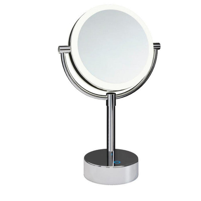 COSMIC 2920188 ESSENTIALS Countertop Magnifying Mirror Basc With Dimmed Led Chrome (Ml221-Cp) Java