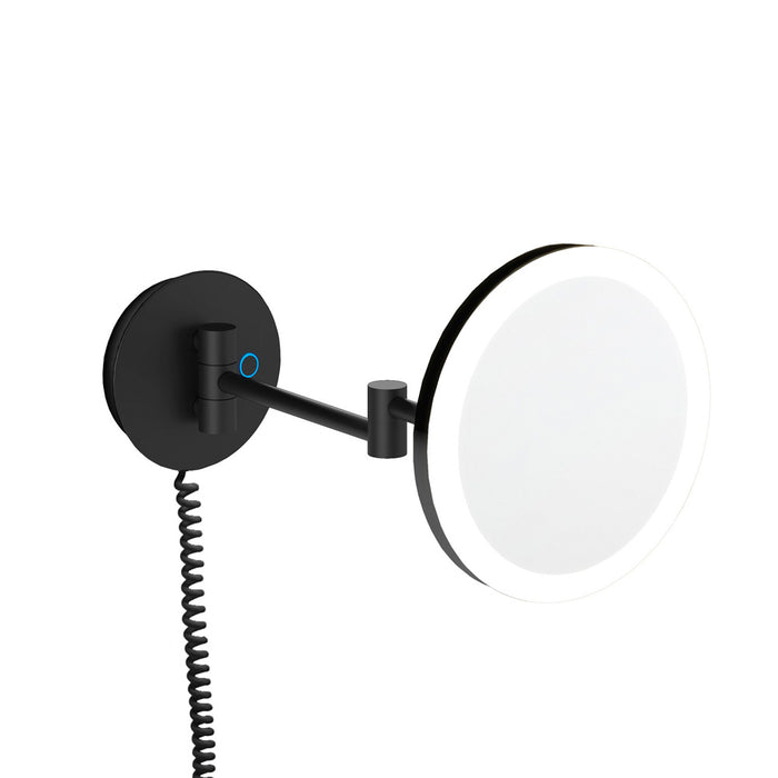 COSMIC 2923684 ESSENTIALS Magnifying Wall Mirror With Dimmed Led Black (Ml552-Bm) Java