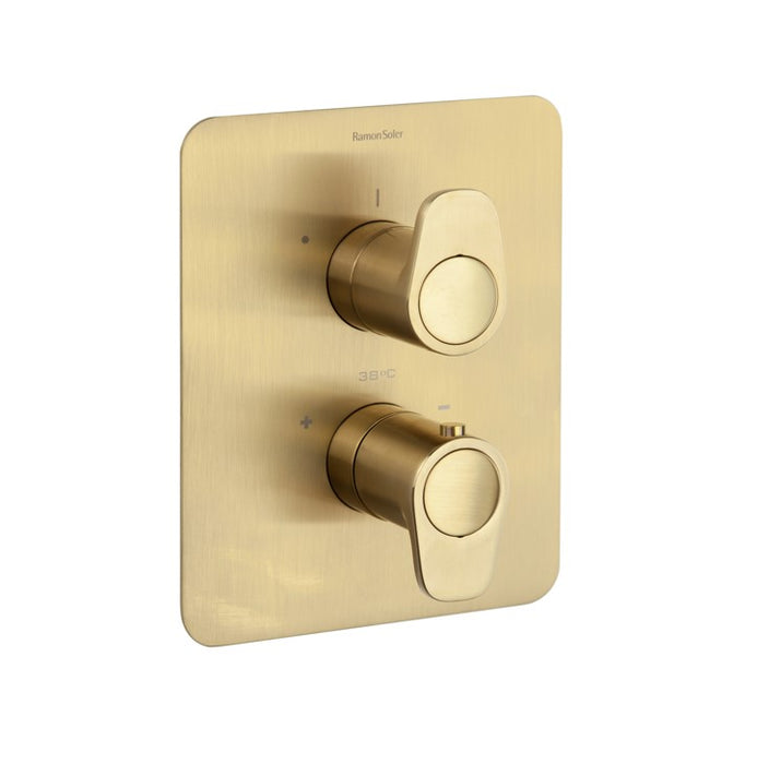 RAMON SOLER 362411SOC ALEXIA 1-Way Built-in Thermostatic Tap Brushed Gold Color