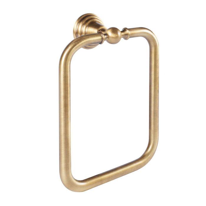 TRES-CLASIC 5246360951 Square ring towel rack Old brass