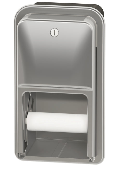 MEDICLINICS 5A00 2 Roll Toilet Paper Dispenser AISI 304 Satin Bradley Corp. USA