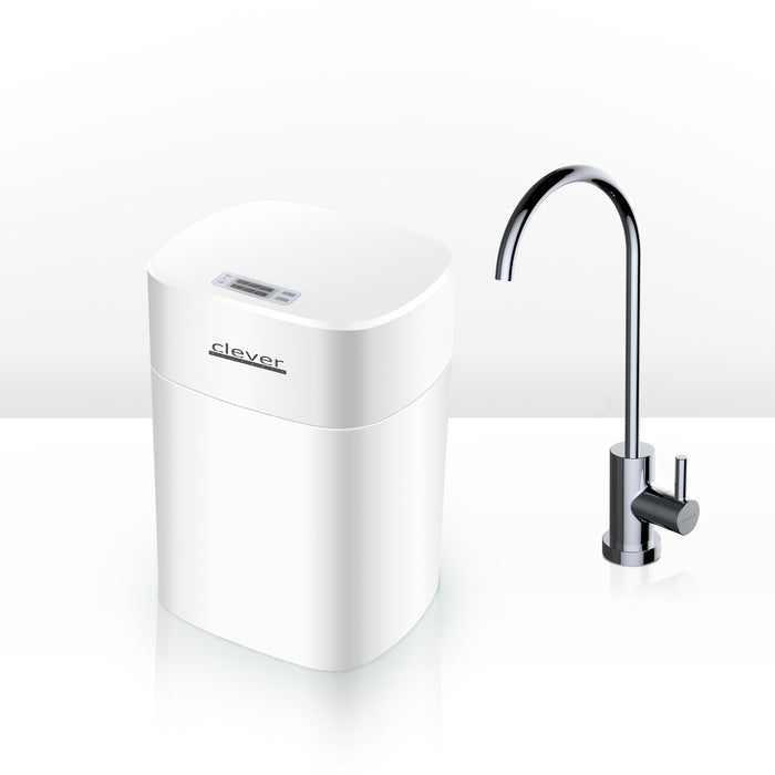 CLEVER 61430 PURE 1-Water Sink Mixer Tap with Ultrafiltration Water Treatment Unit Chrome