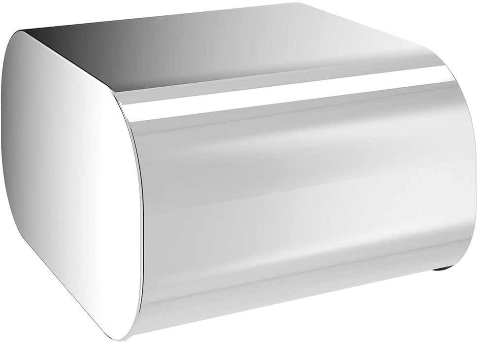GEDY 32251300000 OUTLINE Toilet Paper Holder With Chrome Lid