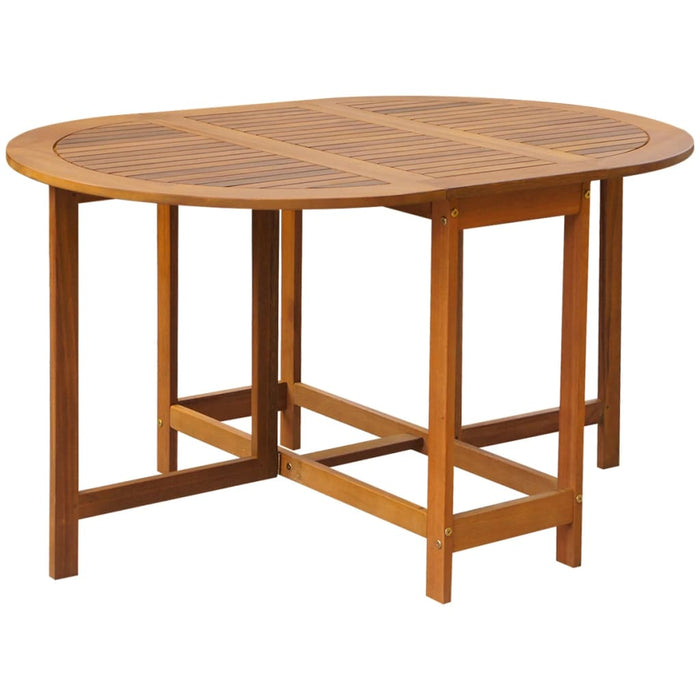 VXL Garden Table Solid Acacia Wood 130X90X72 Cm