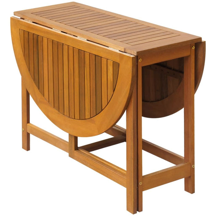 VXL Garden Table Solid Acacia Wood 130X90X72 Cm