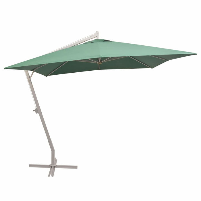 VXL Hanging Umbrella With Aluminum Pole 300X300 Cm Green