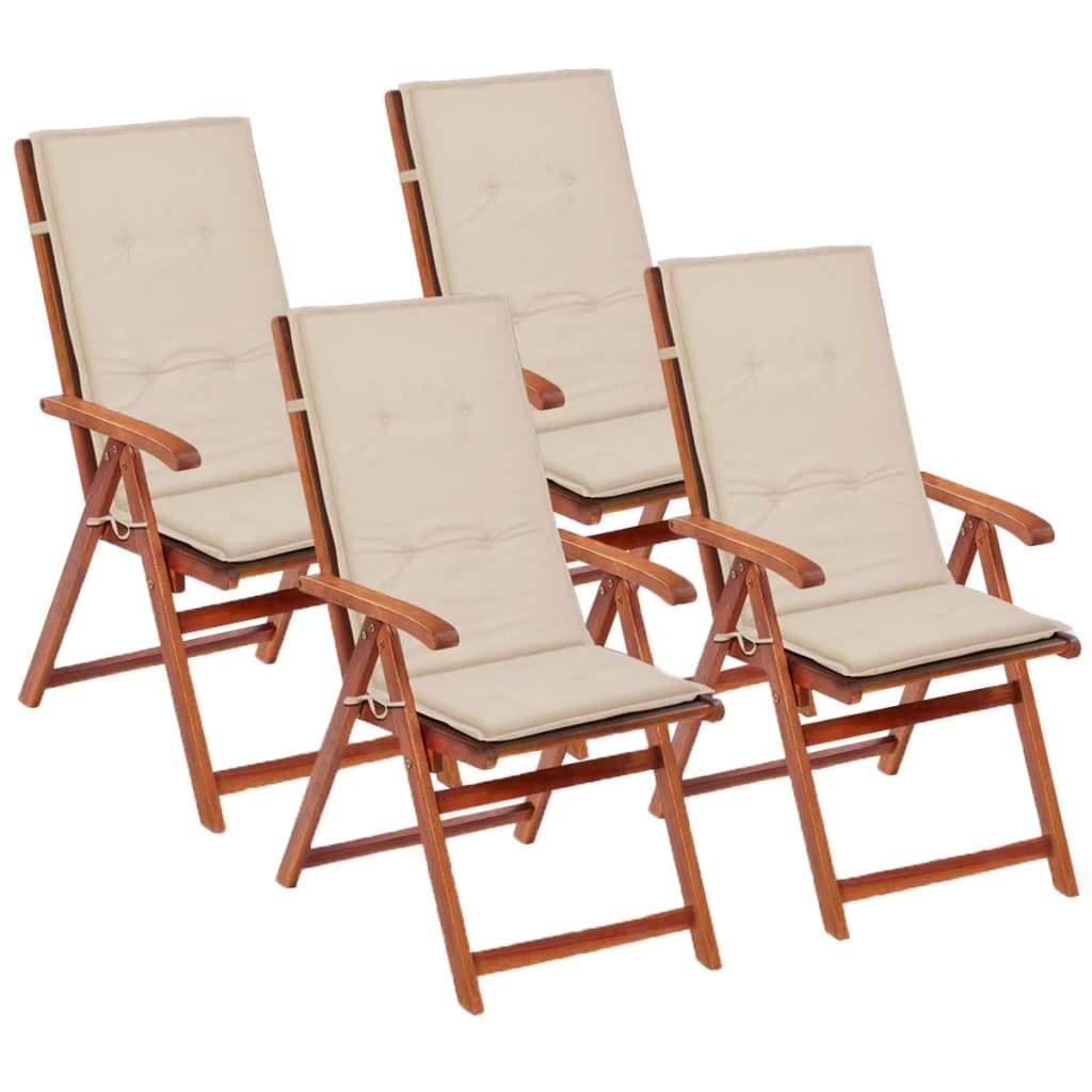  Paquete de 4 cojines para sillas de comedor para interiores y  exteriores, cojines redondos para sillas de repuesto, diámetro K de 16.9 in  (17 pulgadas) : Patio, Césped y Jardín