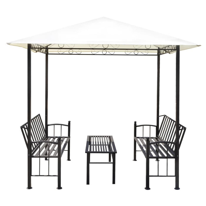 VXL Garden Pergola with Table and Benches 2.5X1.5X2.4 M