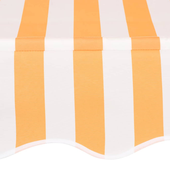 VXL Manual Retractable Awning 400 Cm Orange and White Striped
