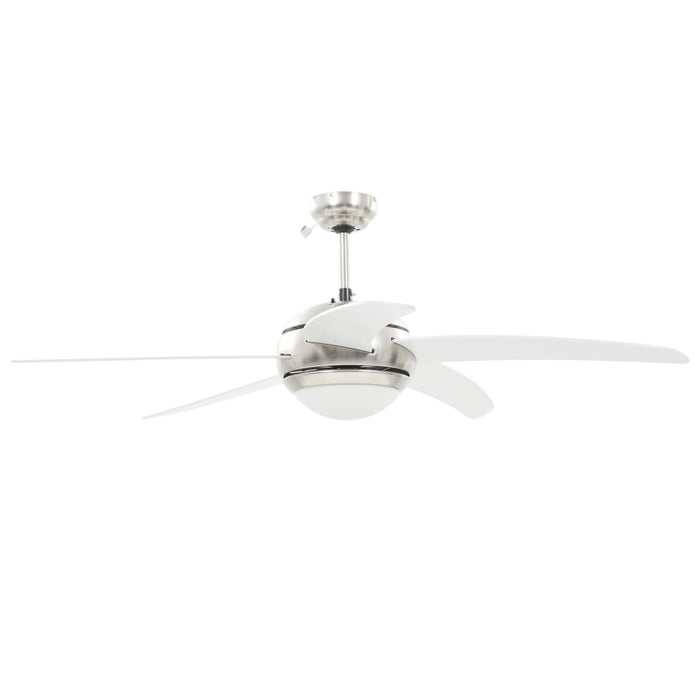 VXL Ceiling Fan Adorned With Lamp 128 Cm White