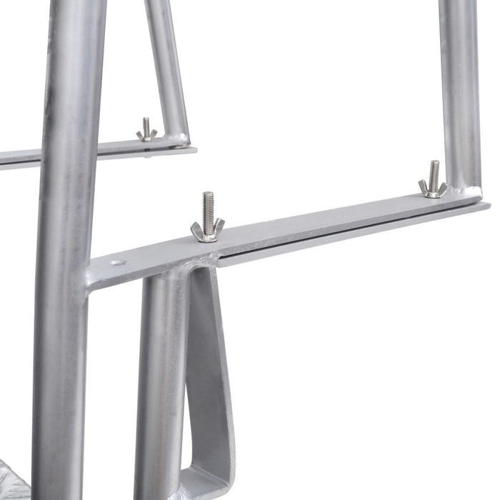 VXL Escalera Para Piscina/Muelle Con 4 Peldaños Aluminio 167 Cm
