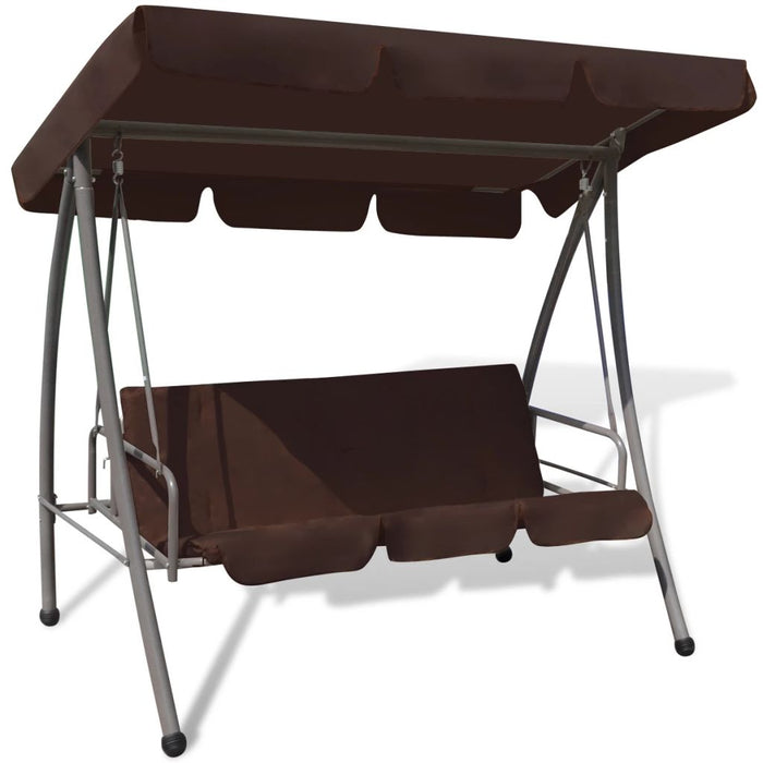 VXL Outdoor Swing Bench With Coffee Canopy