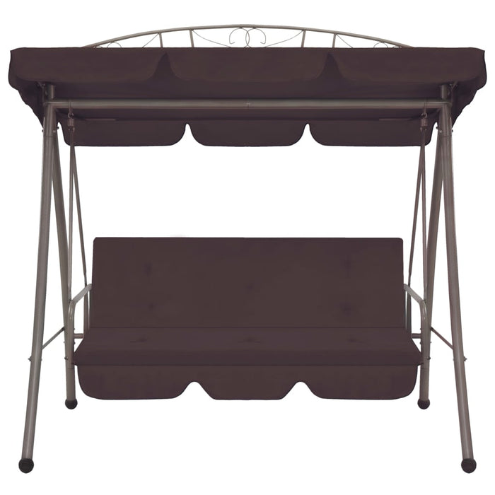 VXL Convertible Outdoor Swing Bench with Coffee Canopy