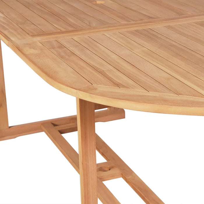VXL Solid Teak Wood Garden Table 180X90X75 Cm