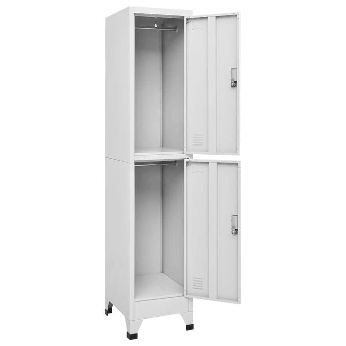 VXL Locker cabinet with 2 compartments 38x45x180 cm