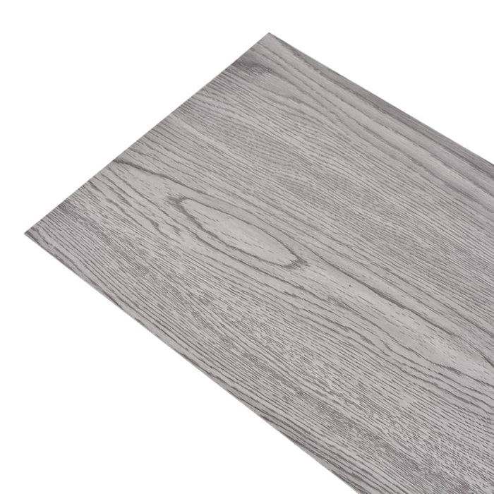 VXL Lamas para suelo no autoadhesivos PVC gris oscuro 5,26 m² 2 mm