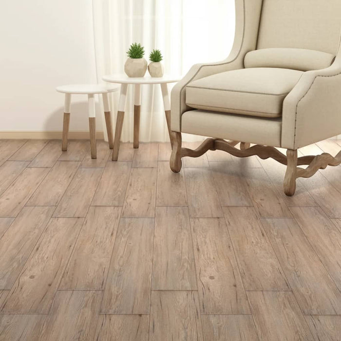 VXL Self-adhesive PVC floor planks 5.02m² 2mm brown oak