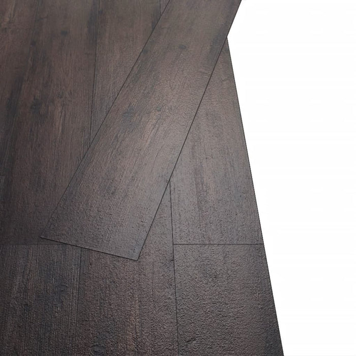 VXL self-adhesive PVC floor planks dark brown 5.02 m² 2 mm