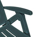 VXL Tumbona Con Reposapiés De Plástico Verde 5 a 7 Días VXL 