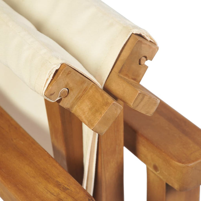 VXL Solid Teak Wood Folding Director's Chair