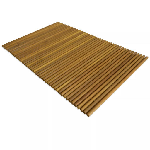 Bandeja estirable de bañera fabricada en bambú con un acabado color marrón  madera HI