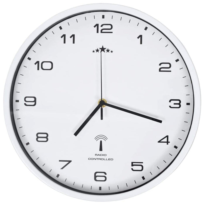 VXL Reloj De Pared Radiocontrol Movimiento De Cuarzo 31 Cm Blanco 5 a 7 Días VXL 