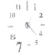 VXL Reloj De Pared 3D De Diseño Moderno 100 Cm Xxl Plateado 5 a 7 Días VXL 