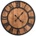 VXL Reloj De Pared Vintage Movimiento Cuarzo Madera Metal 60 Cm Xxl 5 a 7 Días VXL 