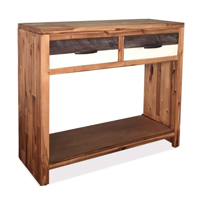 VXL Solid Acacia Wood Console Table 86X30X75 Cm