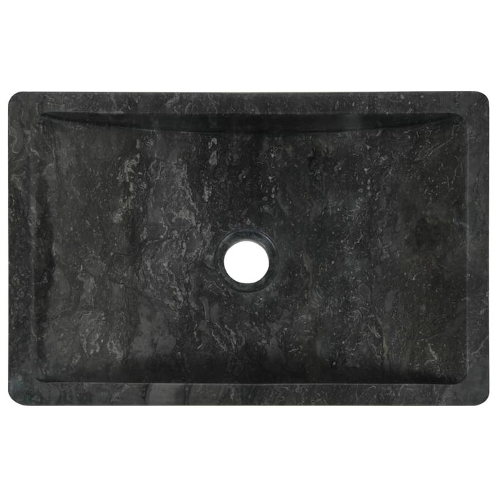VXL Washbasin 45x30x12 cm black marble