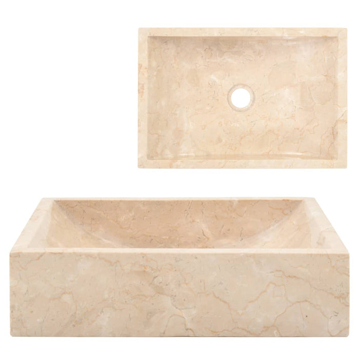 VXL Washbasin 45x30x12 cm cream marble