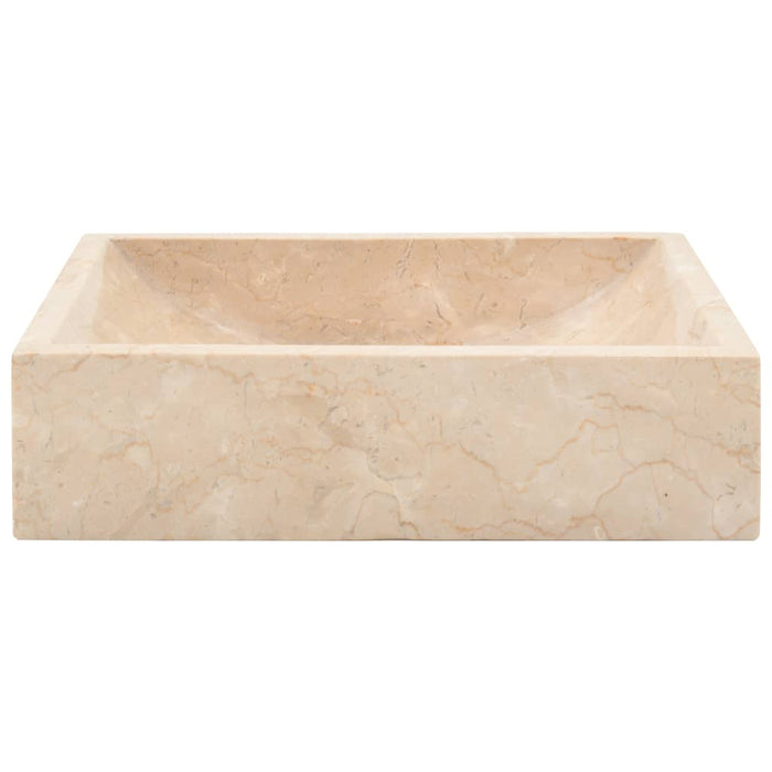 VXL Washbasin 45x30x12 cm cream marble