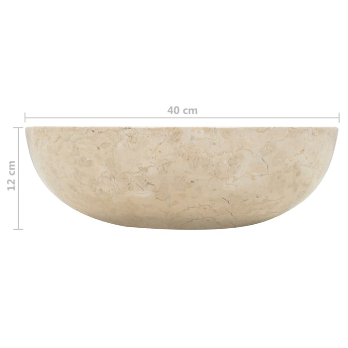 VXL Washbasin 40x12 cm cream marble