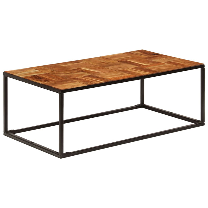 VXL Coffee Table 110X60X40 Cm Solid Acacia Wood and Steel