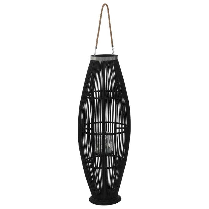VXL Black Bamboo Hanging Candle Holder 95 Cm