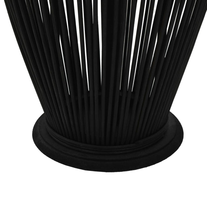 VXL Portavelas Colgante Bambú Negro 95 Cm